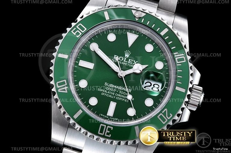 0412 Sustainable ROLSUB0288 – Submariner 116610LV 904L SS SS Green V2S ZZF SA 1039